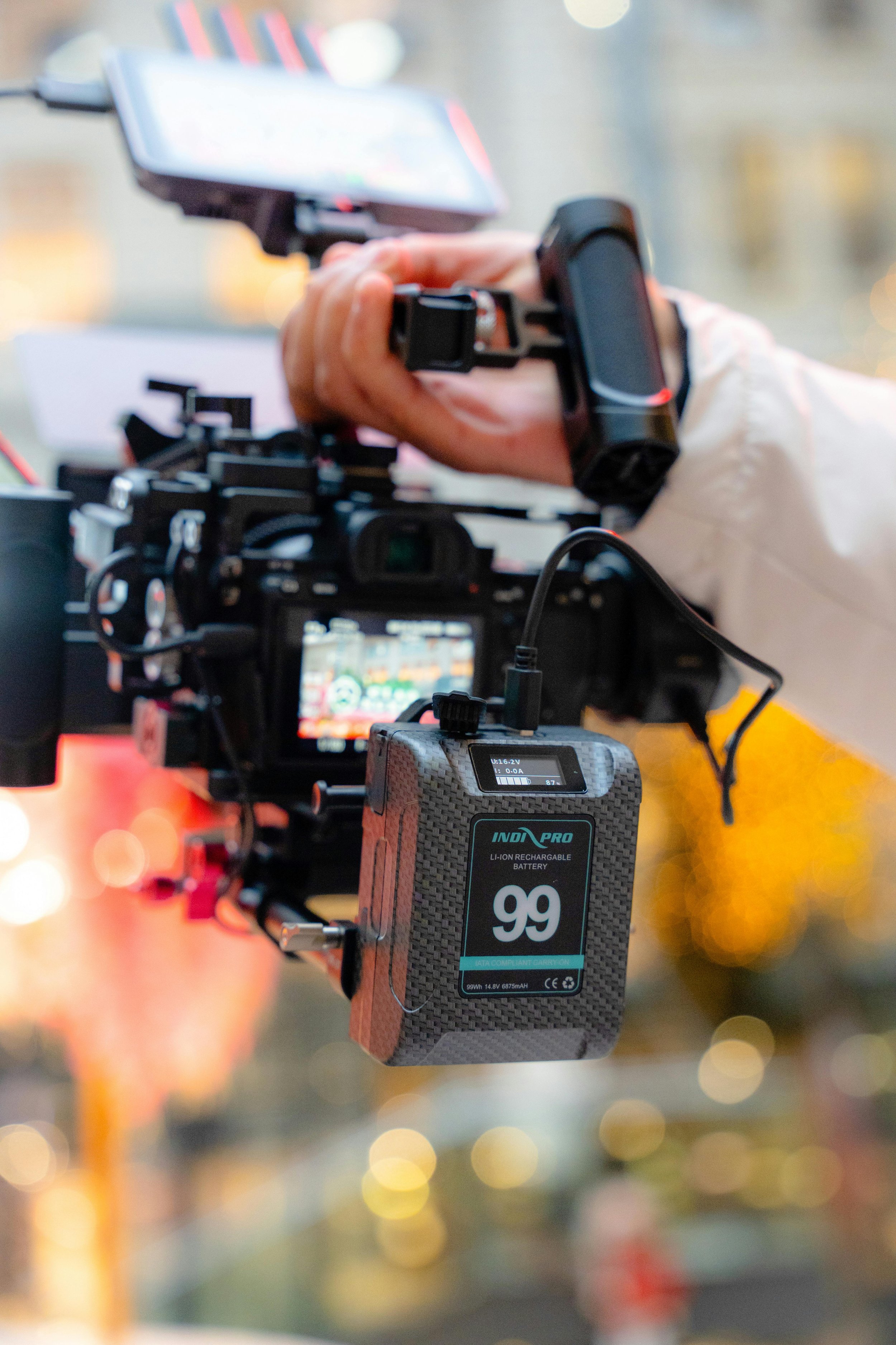 Cinematography camera on set